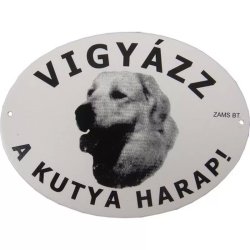 Kutya Harap Zománc Színes Ovál (többféle)
