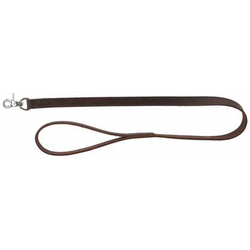 Trixie Rustic póráz bőr széles XS–S 1.2m/12mm sötétbarna