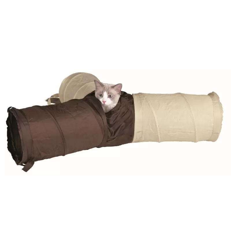 Trixie Bújócső Macskának 3*22*50cm Bézs/Barna