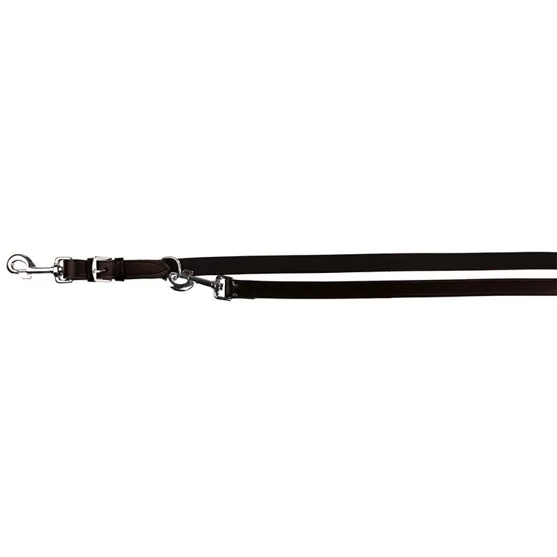 Trixie Active hosszabbítható bőr póráz S-M 2m/13mm, fekete
