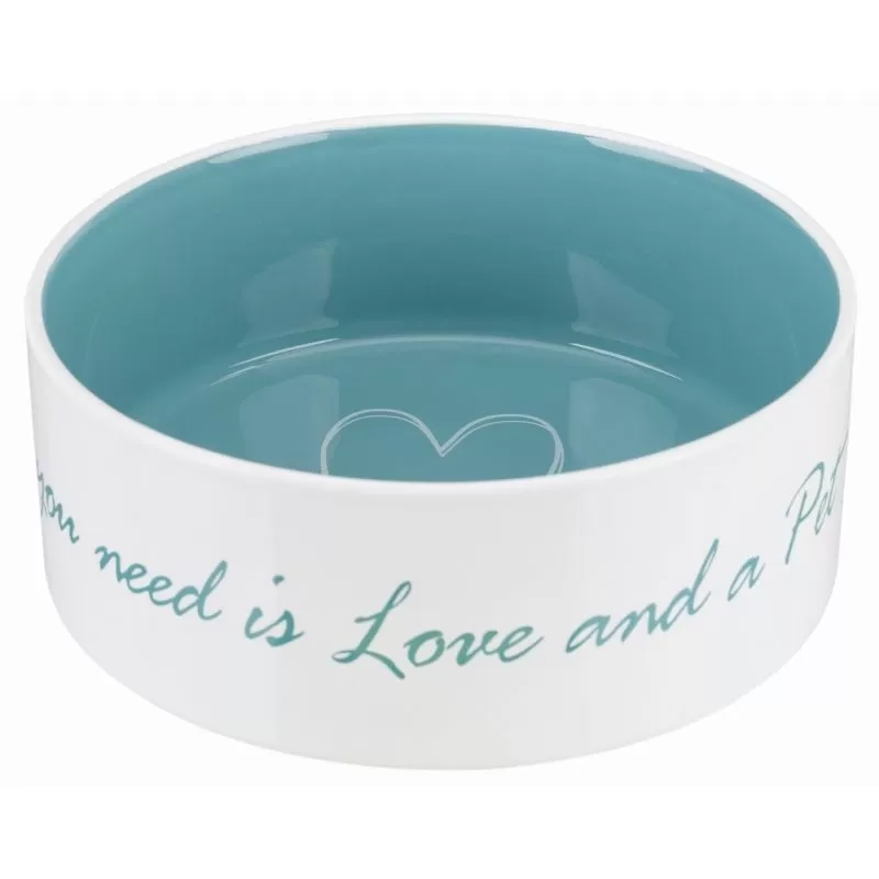 Trixie Pet´s Home kerámia tál 1,4l/20cm krém/világos kék