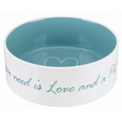 Trixie Pet´s Home kerámia tál 1,4l/20cm krém/világos kék