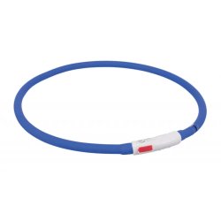 Trixie Nyakörv világító USB,XS–XL 70cm/10 mm kék