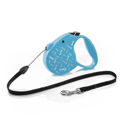Flexi Standard Bone zsinóros automata póráz S 5m, 12kg-ig kék