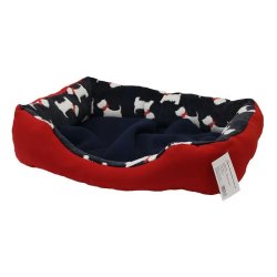 Fekhely Piros, Westie Kutya Mintával 45x35x16  S
