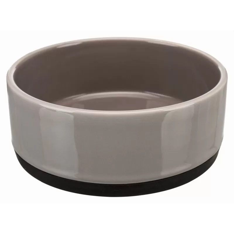Trixie kerámia tál gumitalppal 0,75l/16cm szürke