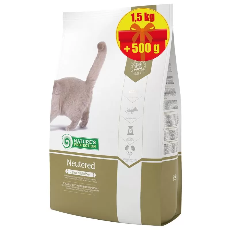Nature Protection Cat Neutered 1,5kg+500g