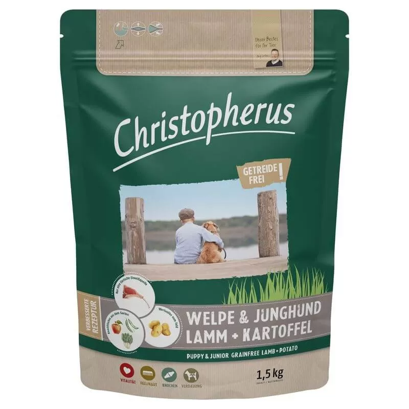 Christopherus Dog Puppy&Junior Grainfree Bárány és burgonya 1,5kg