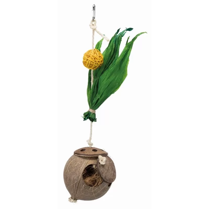 Trixie Játék Madárnak Kókuszodú Sisal Kötéllel 35cm