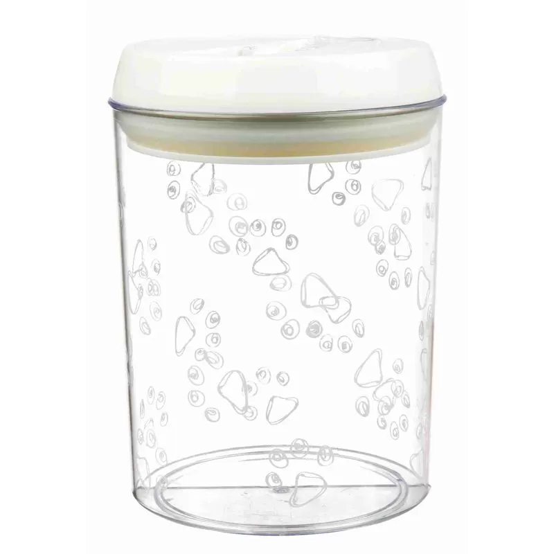 Trixie Eledeltartó Légmentes, Műanyag 1.5L/12x17,5cm Átlátszó/Fehér