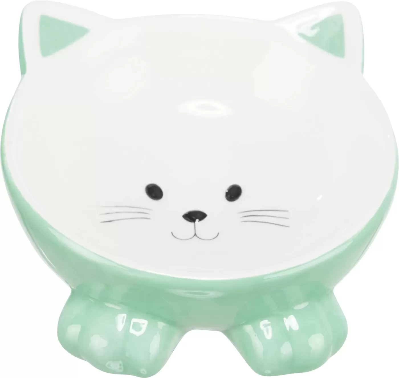 Trixie kerámia tál macskafej formájú 0.15l/14cm