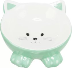Trixie kerámia tál macskafej formájú 0.15l/14cm