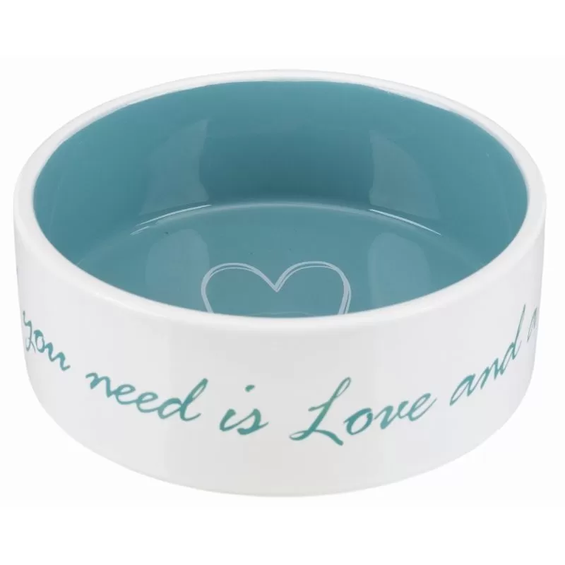 Trixie Pet´s Home kerámia tál 0.8l/16cm krém/világos kék