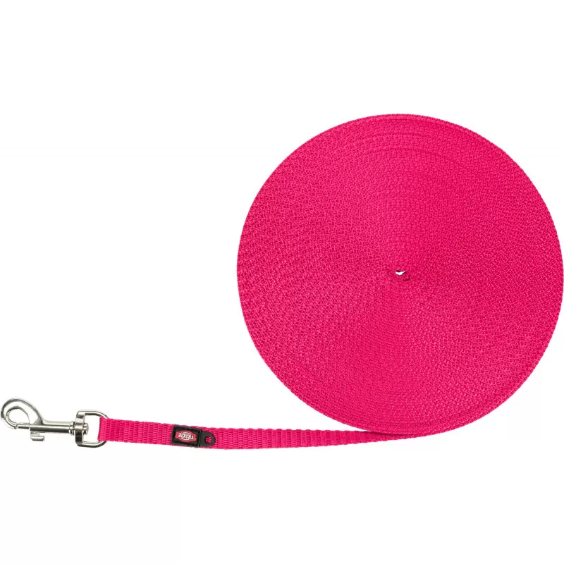 Trixie extra könnyű nyomkövető póráz XS–S: 15 m/10 mm, fuchsia