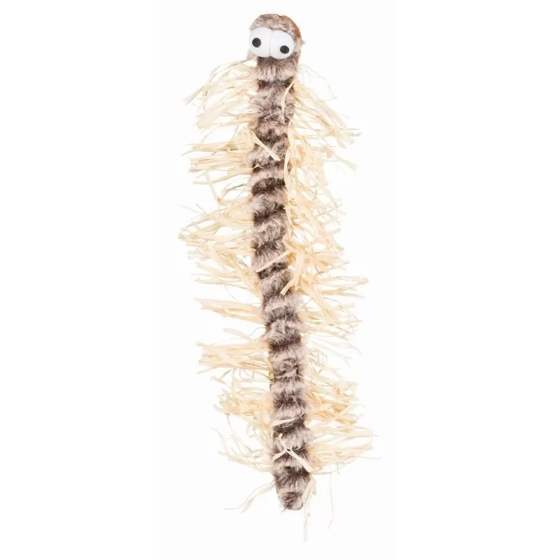 Trixie Játék macskának plüss/raffia százlábú 33cm