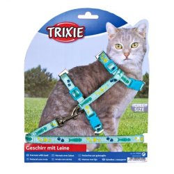 Trixie Hám+Póráz Macskának Mintáshal Motívumma