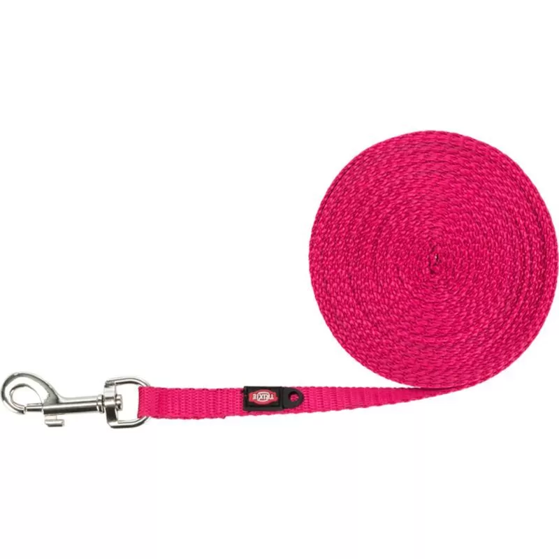 Trixie extra könnyű nyomkövető póráz XS–S: 5 m/10 mm, fuchsia