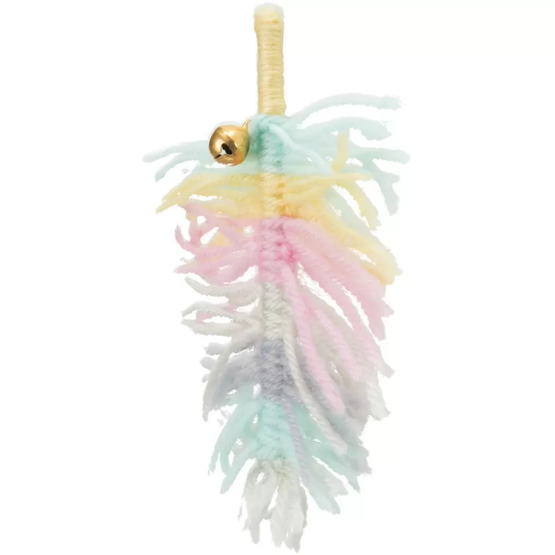 Trixie Játék Macskának Gyapjútoll Csengővel, 14 cm