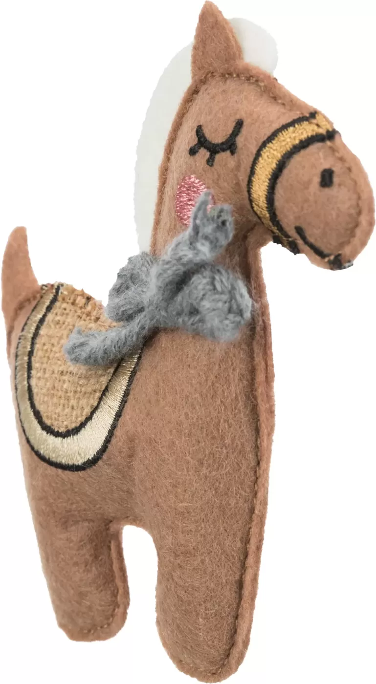Trixie Játék Szövet Ló Macskamentával 10cm