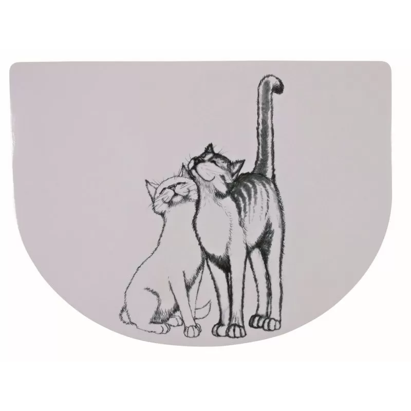 Trixie Tál alátét Pussy Cat 40*30cm fehér
