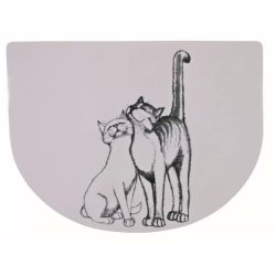 Trixie Tál alátét Pussy Cat 40*30cm fehér