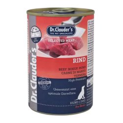 Dr.Clauders Dog Selected Meat Marhás konzerv 400g