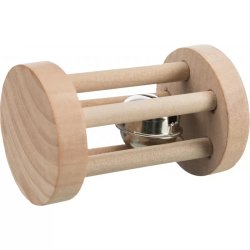 Trixie Játék Macska Henger Csengővel Fából, o 3Trixie 4 × 6 cm