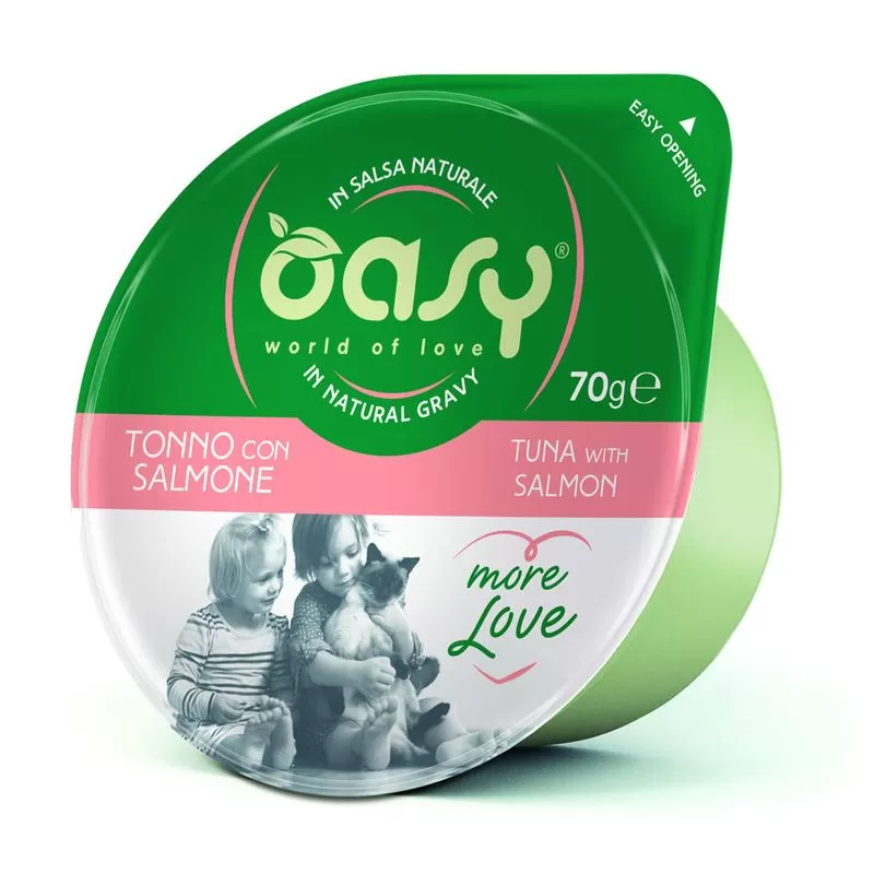 Oasy Cat Tálka More Love Tuna&Salmon 70g