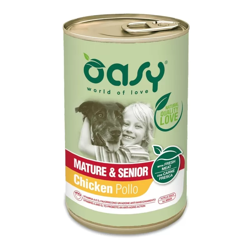 Oasy Dog Lifestage Mature&Senior paté 400g