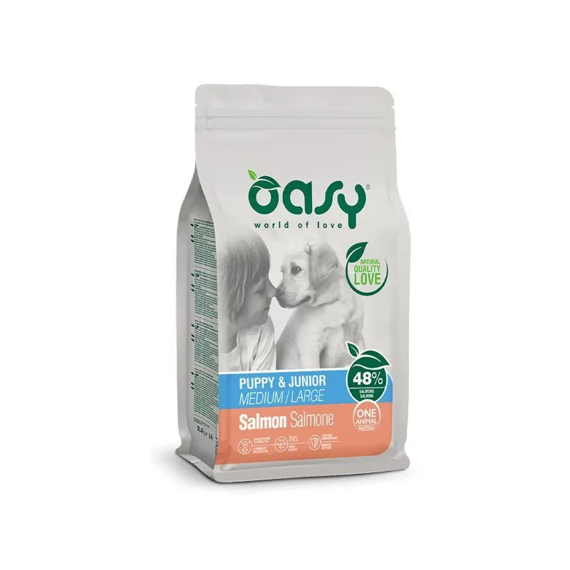 Oasy Dog OAP Puppy Medium/Large Salmon 2,5kg