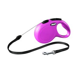 Flexi New Classic zsinóros automata póráz S 8m 12kg-ig pink