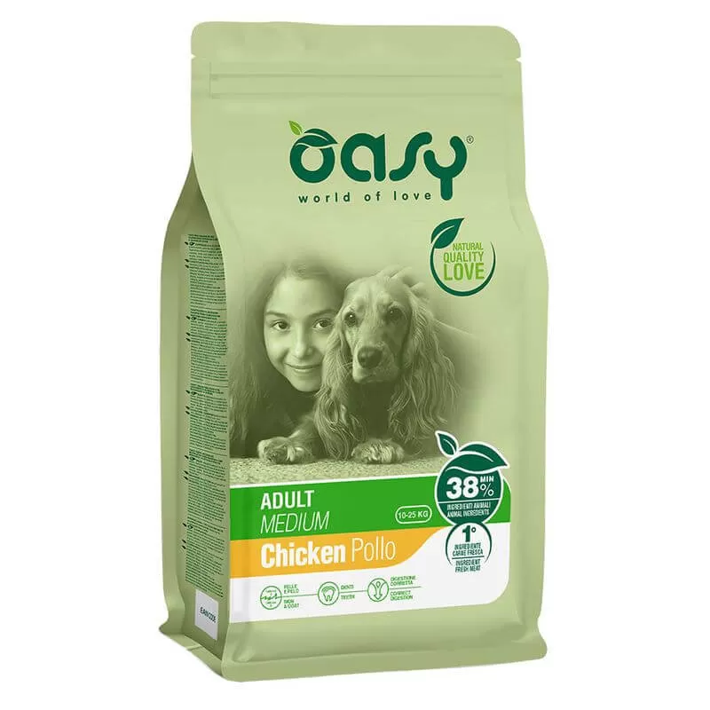 Oasy Dog Lifestage Adult Medium 12kg