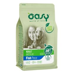 Oasy Dog Lifestage Adult Medium Fish 12kg