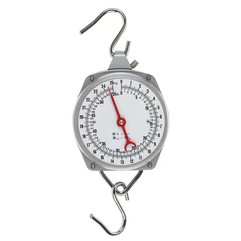 KERBL Mérleg Rugós 0-25 Kg/100g    Körszámlapos függeszthető