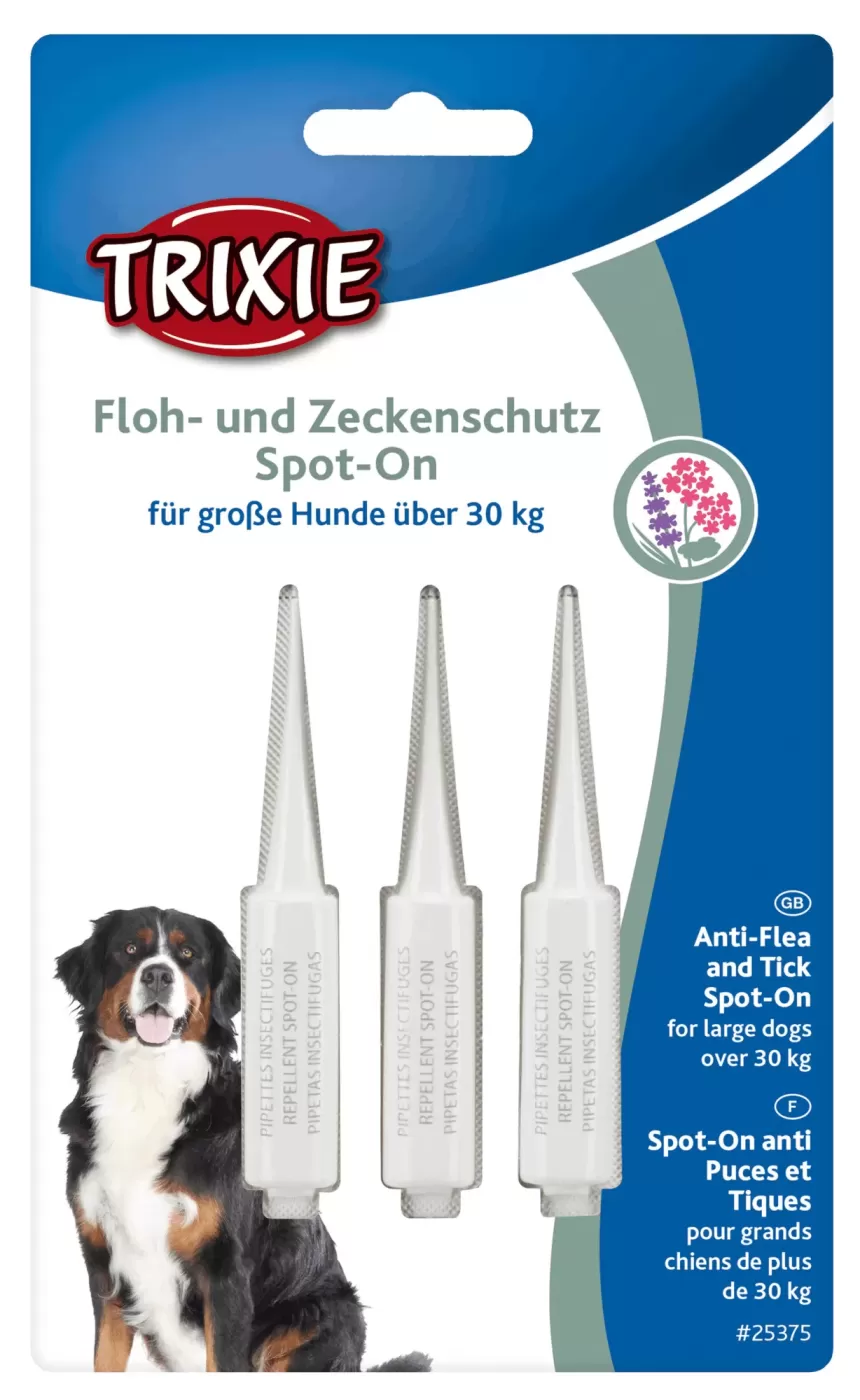 Trixie Spot on Bolha és Kullancs Ellen,  Nagytestű Kutya, 3 × 5 ml