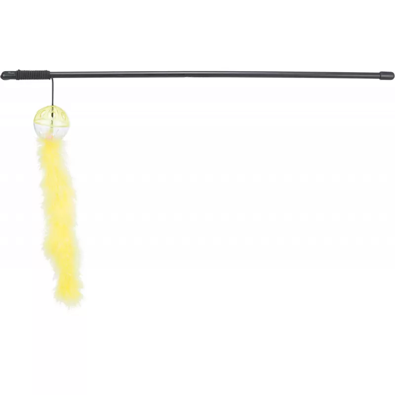 Trixie Játék macskának pálca tollal és csörgő labdával 46cm