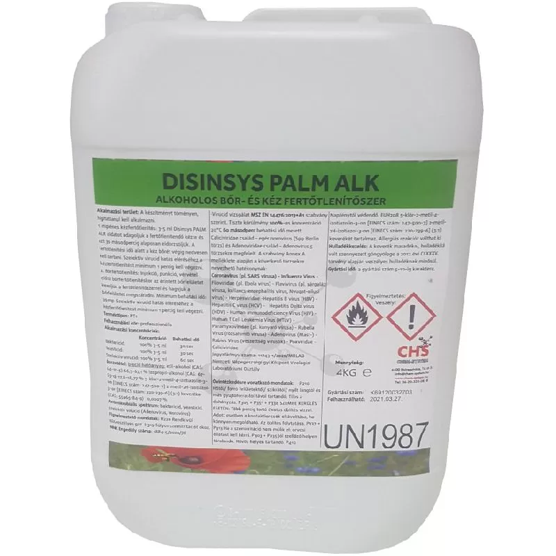 Disinsys Palm ALK 5 liter alkoholos kézfertőtlenítő
