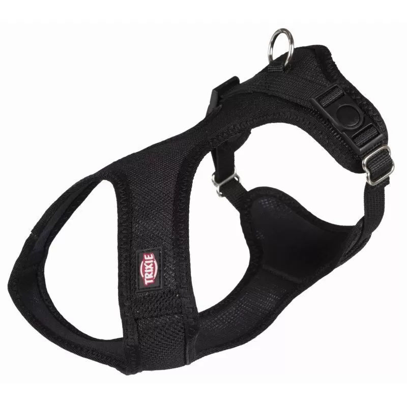 Trixie Hám Túrázáshoz Comfort Soft XXS–XS 25–35cm/15mm Fekete