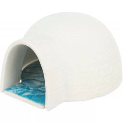 Trixie Igloo Kerámi Hűtőlemezzel Rágcsálóknak 13 × 9 × 15 cm, Fehér