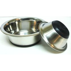 Tál Fém Etető/Itatótál, gumitalppal 4,100l / 29,0cm