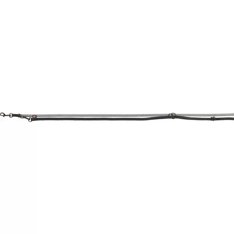 Trixie Softline Elegance hosszabbítható póráz XS 2,3m/10mm fekete/grafit