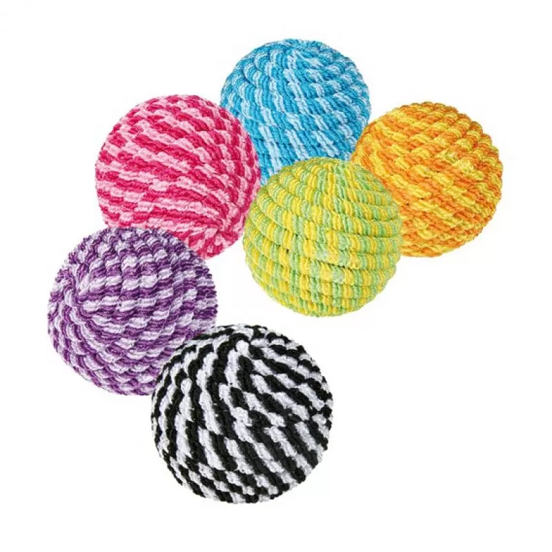 Trixie Játék Macska Labda Kötélböl4.5cm 6szinben