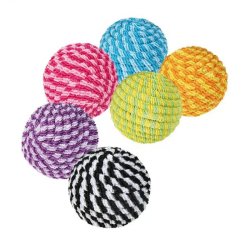 Trixie Játék Macska Labda Kötélböl4.5cm 6szinben