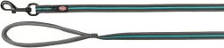 Trixie Póráz Fusion Kiképző, Gumis, M–XL: 5 m/17 mm, Grafit/Óceán