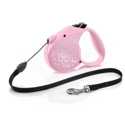Flexi Standard Flower zsinóros automata póráz M 5m, 20kg-ig rózsaszín