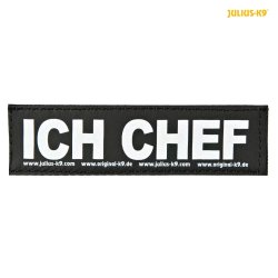 Trixie Hámfelirat Julius-K9 2-es Powerhámhoz, S, ICH CHEF