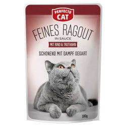 Perfecto Cat Alutasak Ragout marhával és pulykával 100g