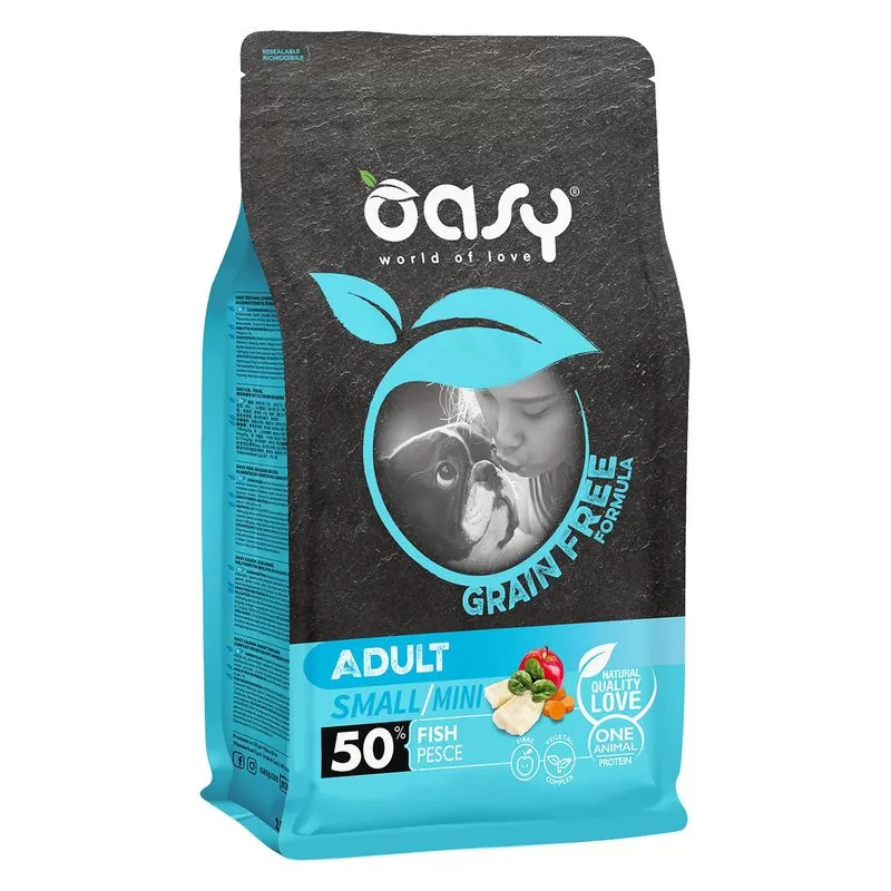 Oasy Dog GF Adult Small/Mini Fish 800g