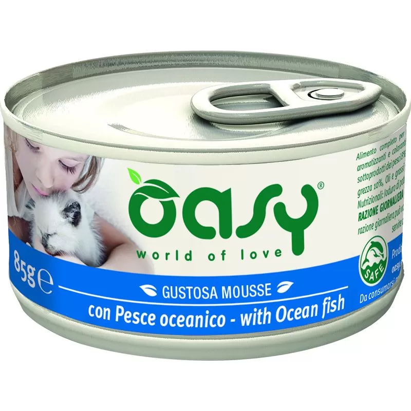 Oasy Cat Konzerv Tasty Mousse Oceanic Fish 85g