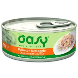 Oasy Cat Konzerv Natural Chicken&Cheese 70g
